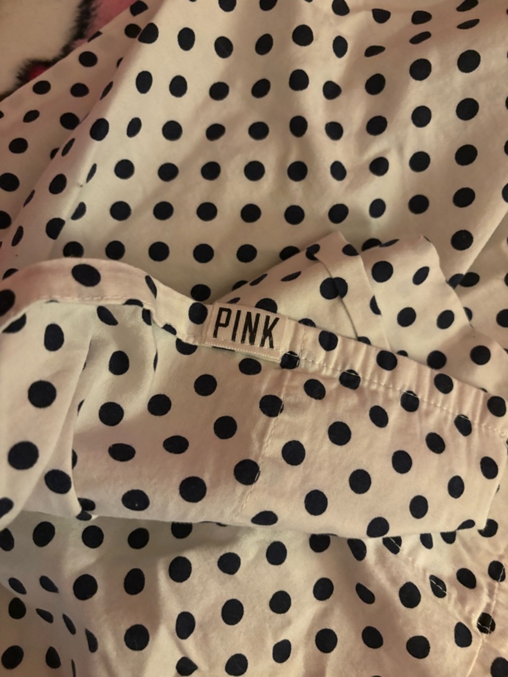 PINK Polka Dot Twin sheet
